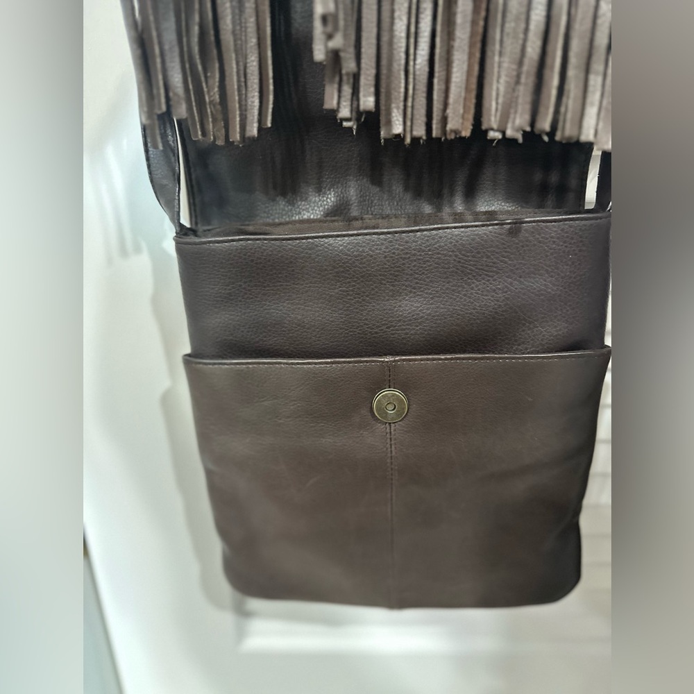 Brown fringe crossbody purse - Picture 6 of 6